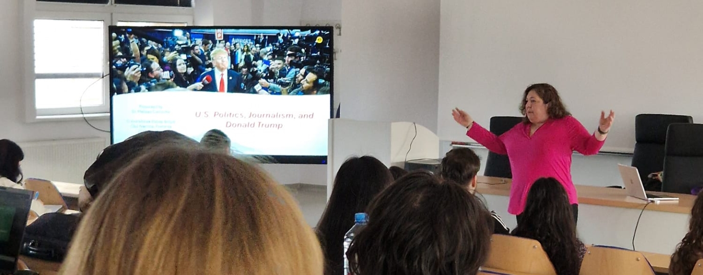 BECA Professor Camacho Lecturing at Universitatea Babeș-Bolyai's College of Political, Administrative and Communication Sciences