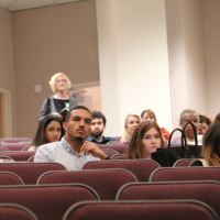 Students in a lecture room 